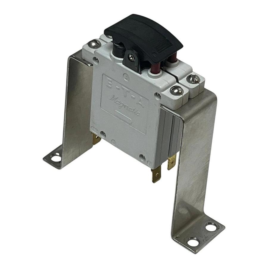 Used E-T-A 43-500-P10-2325 Magnetic Circuit Breaker 0.5A Panel Mount