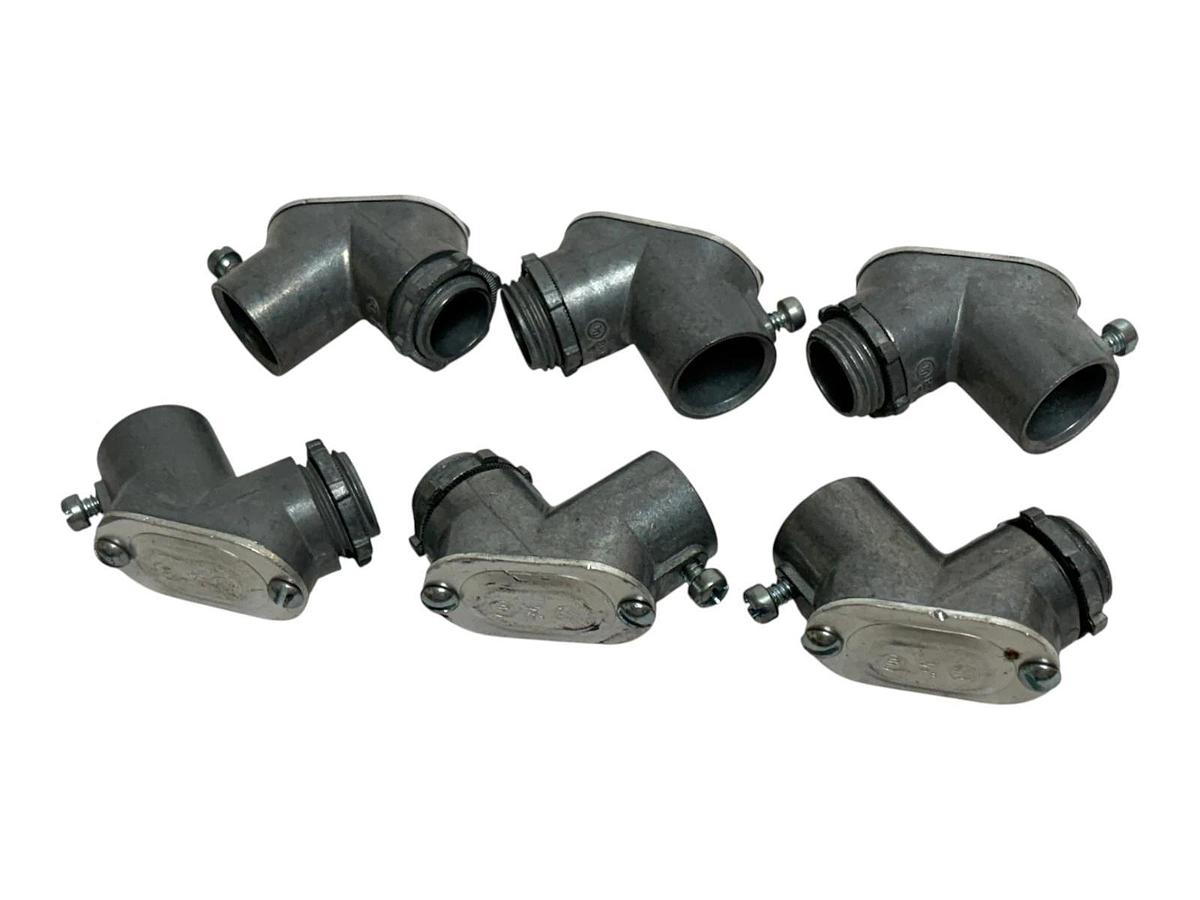 1/2" Rigid EMT Service Entrance Elbow Combo Conduit Body pulling El Lot of 6 New