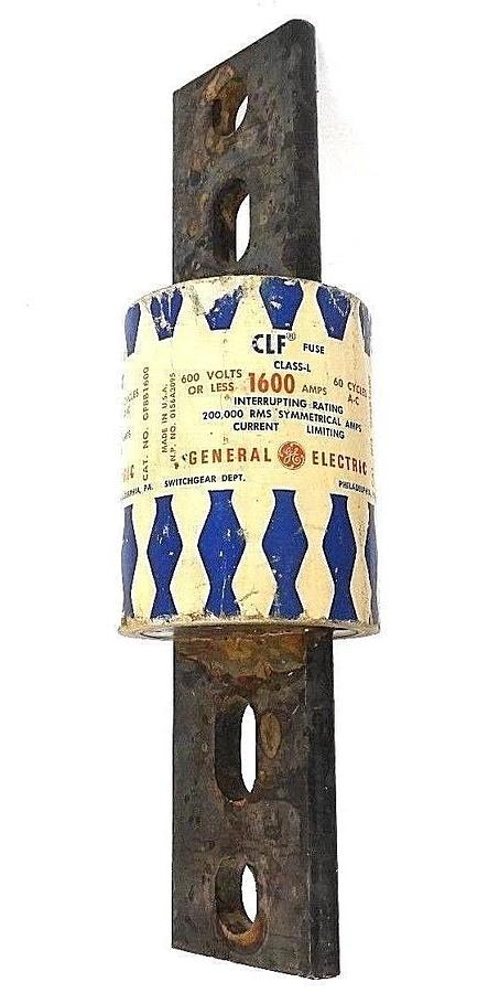 Used GENERAL ELECTRIC GF8B1600 FUSE 1600AMP 600V TIME DELAY