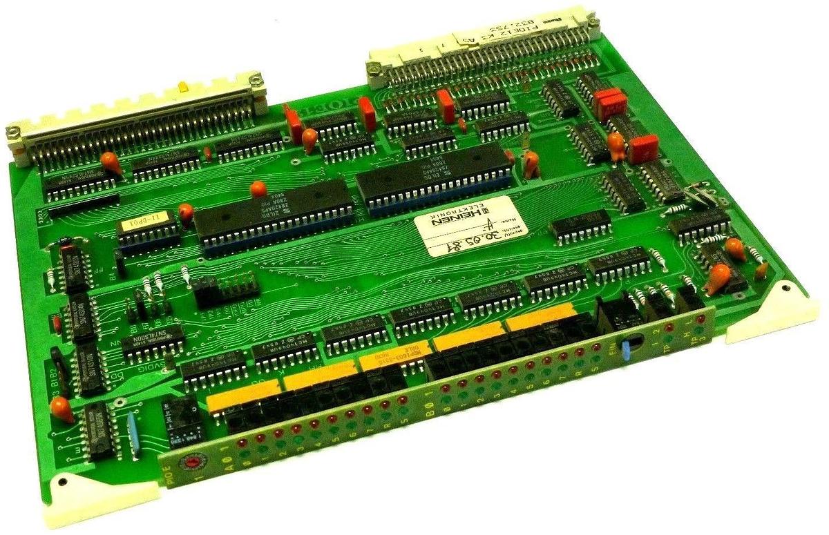 Used HEINEN ELEKTRONIK PIOE12-K3 832.753 PC BOARD PIOE12K3