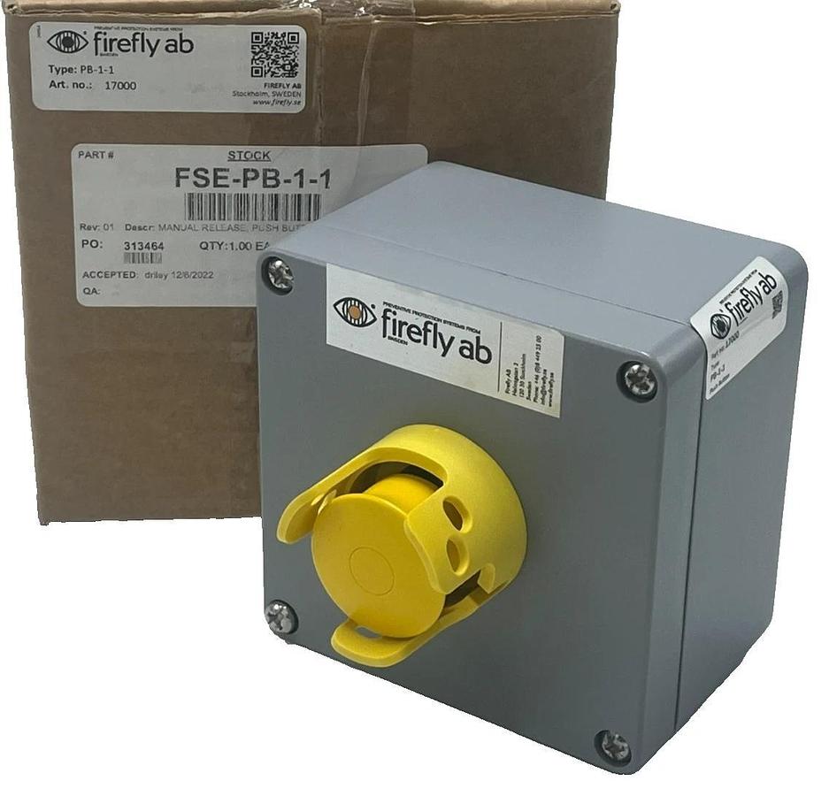 FIREFLY AB PB-1-1 Manual Release Push-Button 17000 Fire Suppression Emergency