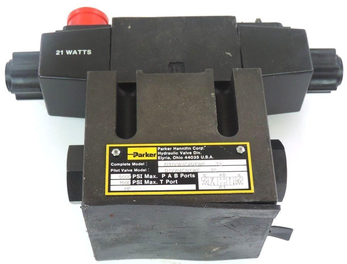 Used PARKER D1VW4CNYWF 72 VALVE COMPLETE MODEL D31VW1C4NYWE 72
