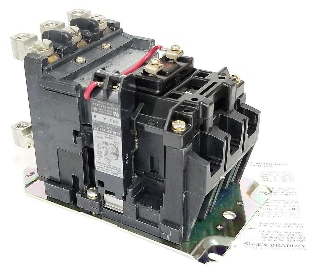 Used NIB ALLEN BRADLEY 500-COA93 AC CONTACTOR 3-POWER POLES SIZE 2 SER. A