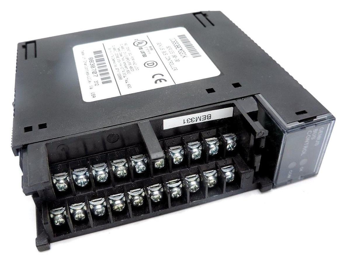 Used GE FANUC IC693BEM331K SERIES 90-30 GENIUS BUS CONTROLLER W/O COVER PLATE