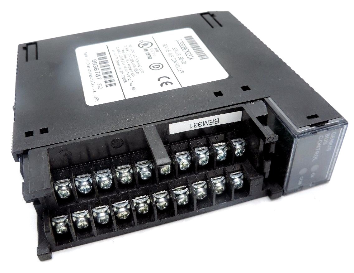 Used GE FANUC IC693BEM331K SERIES 90-30 GENIUS BUS CONTROLLER W/O COVER PLATE