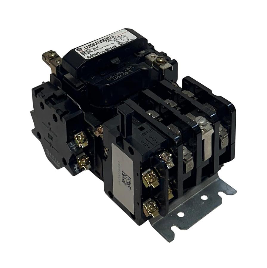 Used GENERAL ELECTRIC CR308C6192RJNTLA NEMA SIZE 1 MAGNETIC STARTER 600VAC 27A USNP