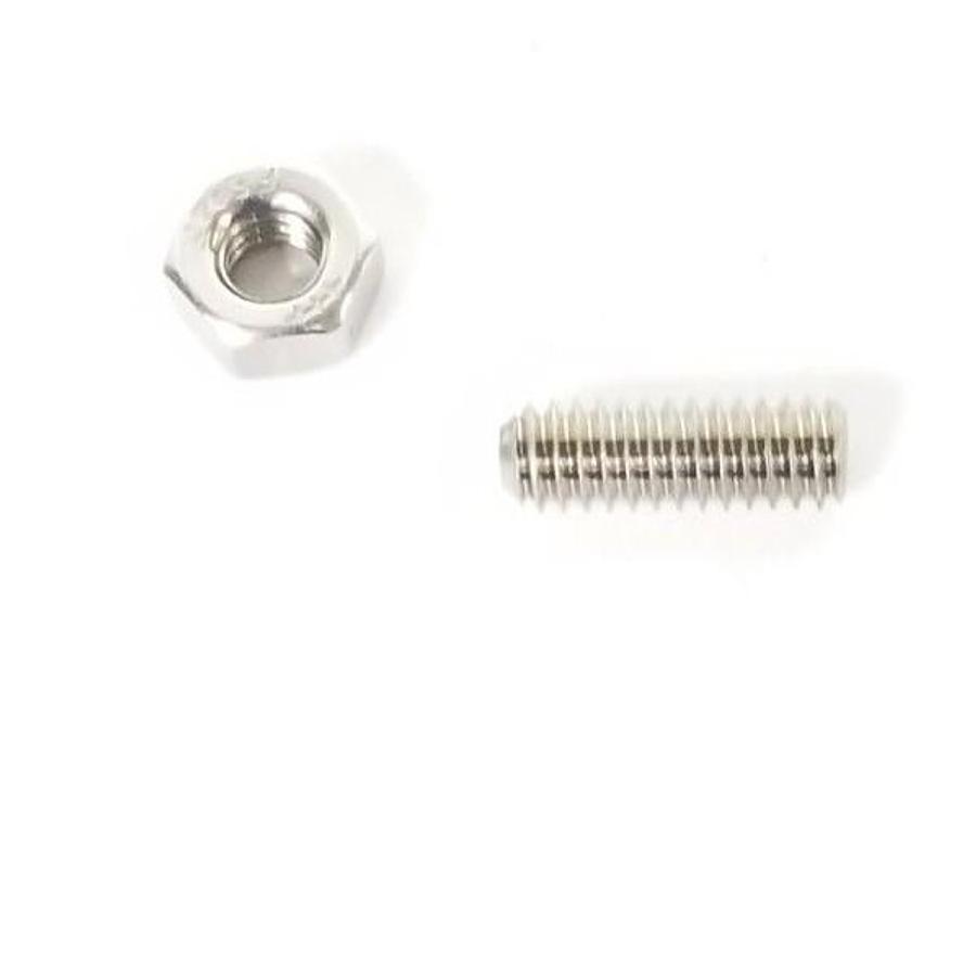 Used LOT OF 30 NEW FS94C 1/4" NUTS W/ (9) 1170710 20 S/S FHN HEX SCREWS
