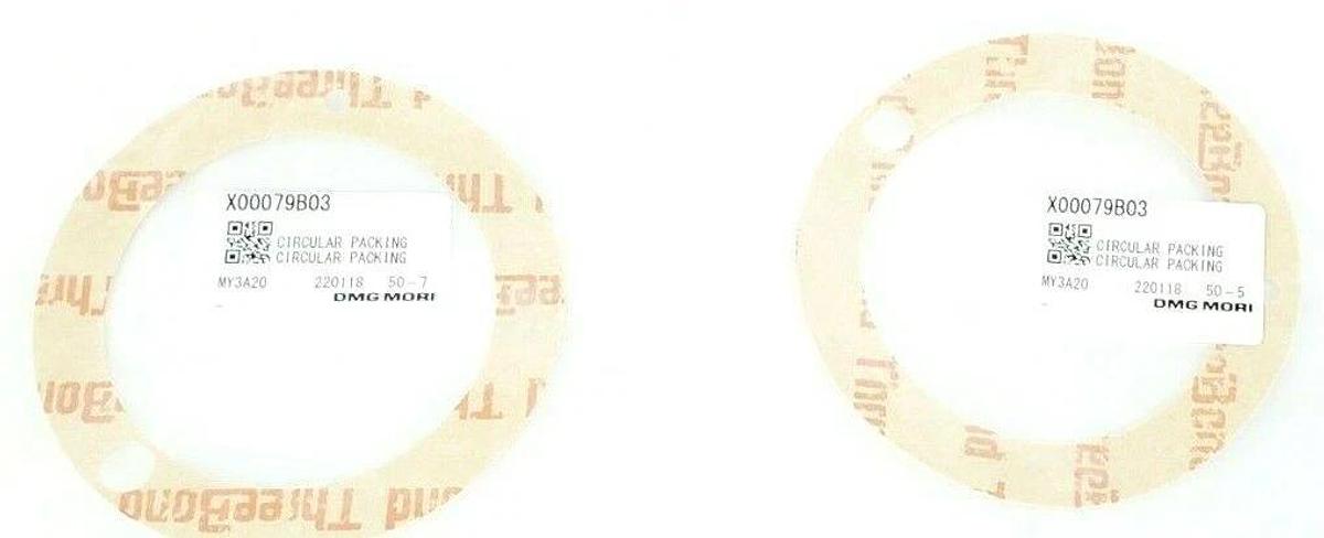 Used LOT OF 2 NEW DMG MORI MY3A20 GASKETS
