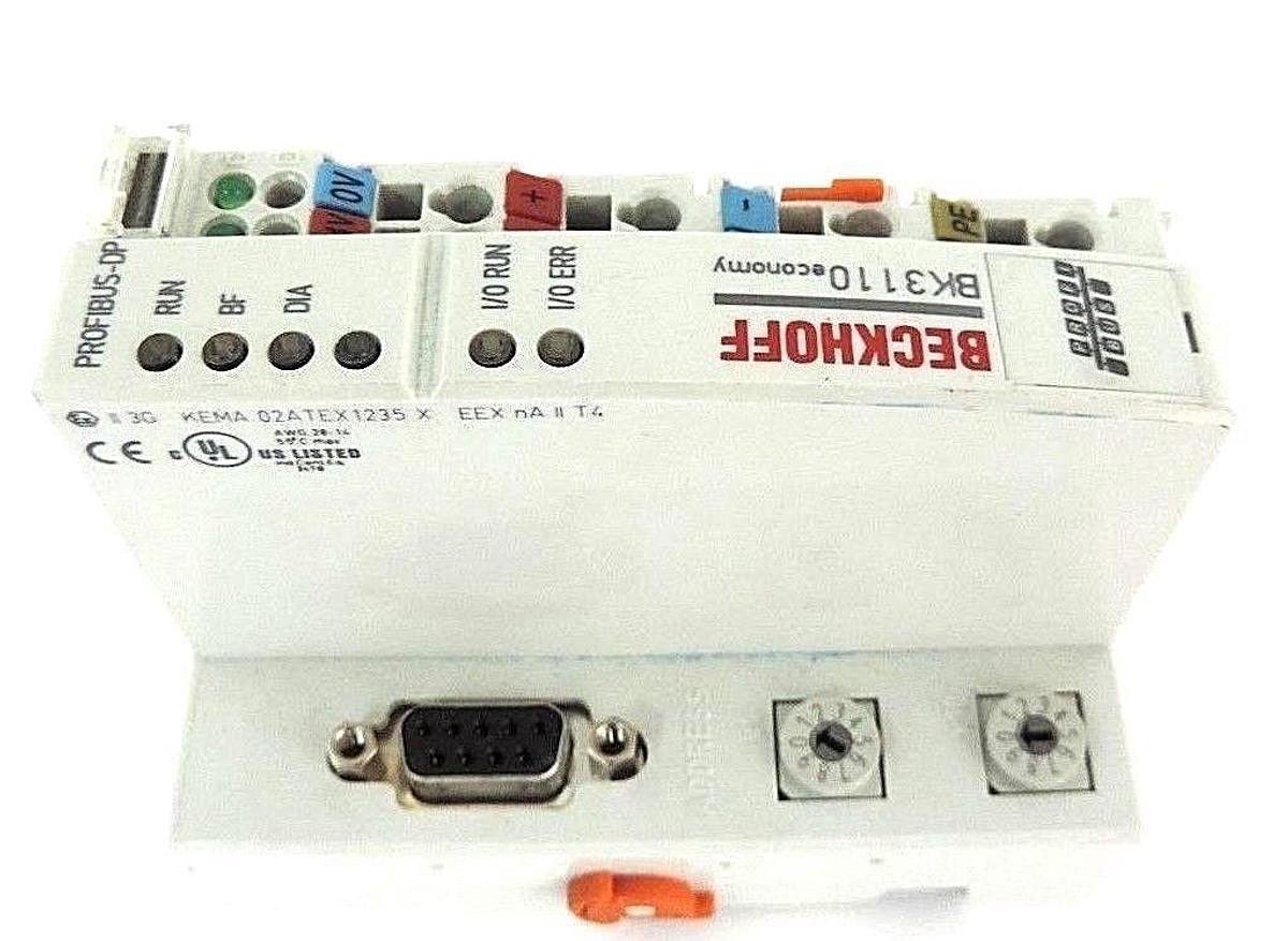 Used BECKHOFF BK3110 PROFIBUS COUPLER 24VDC