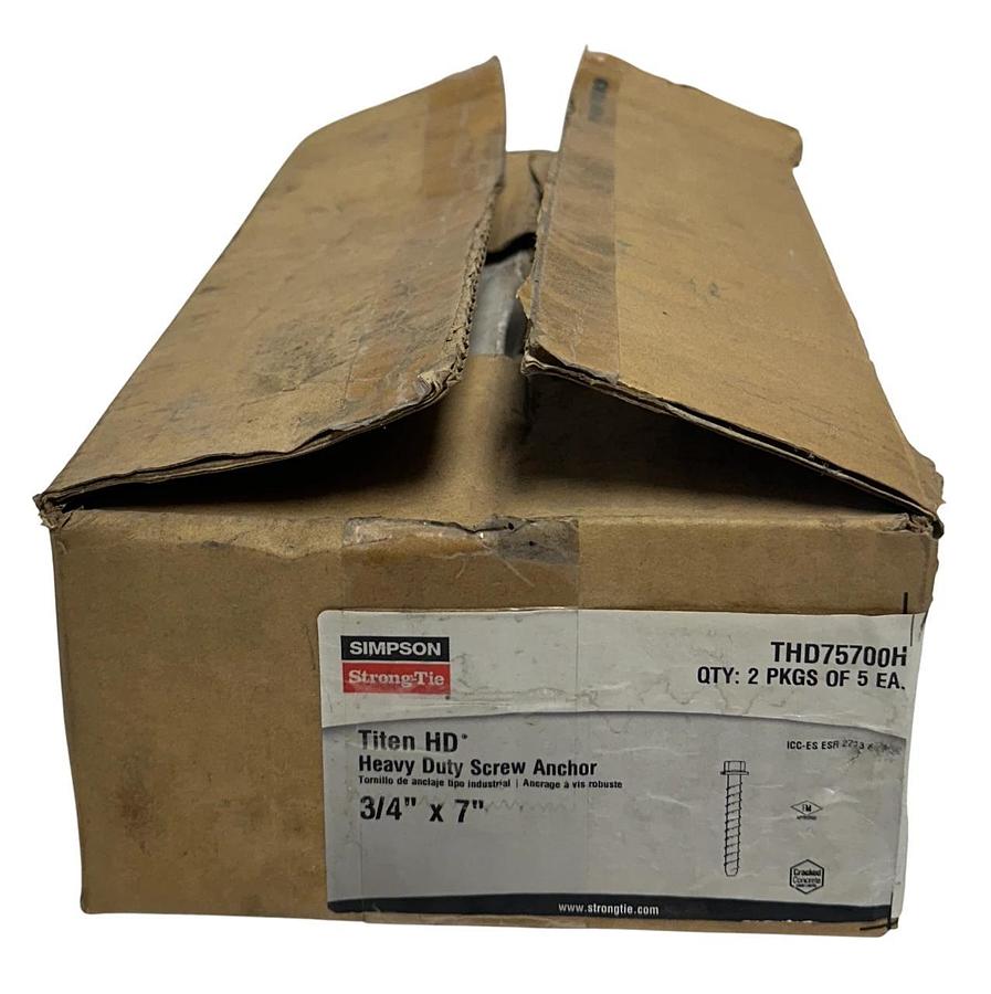 10 SIMPSON STRONG-TIE THD75700H TITEN HD CONCRETE SCREW ANCHORS 3/4''x7'' NSMP