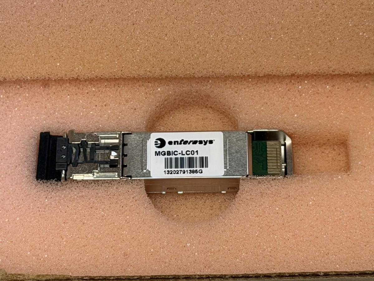 Used LOT OF 4 NIB ENTERASYS MGBIC-LC01 1000BASE-SX SFP TRANSCEIVER MODULES