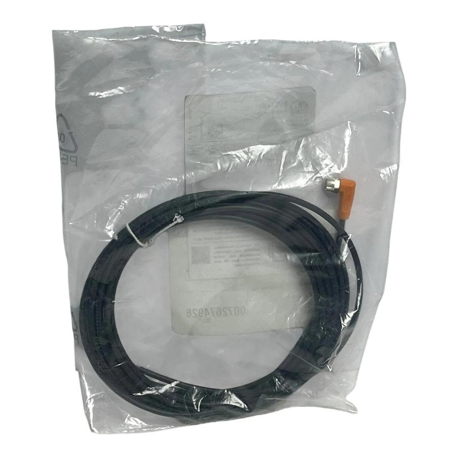 Used IFM Effector EVC145 M12 Right Angle 4-Wire 5 Meter Sensor Cable Cordset