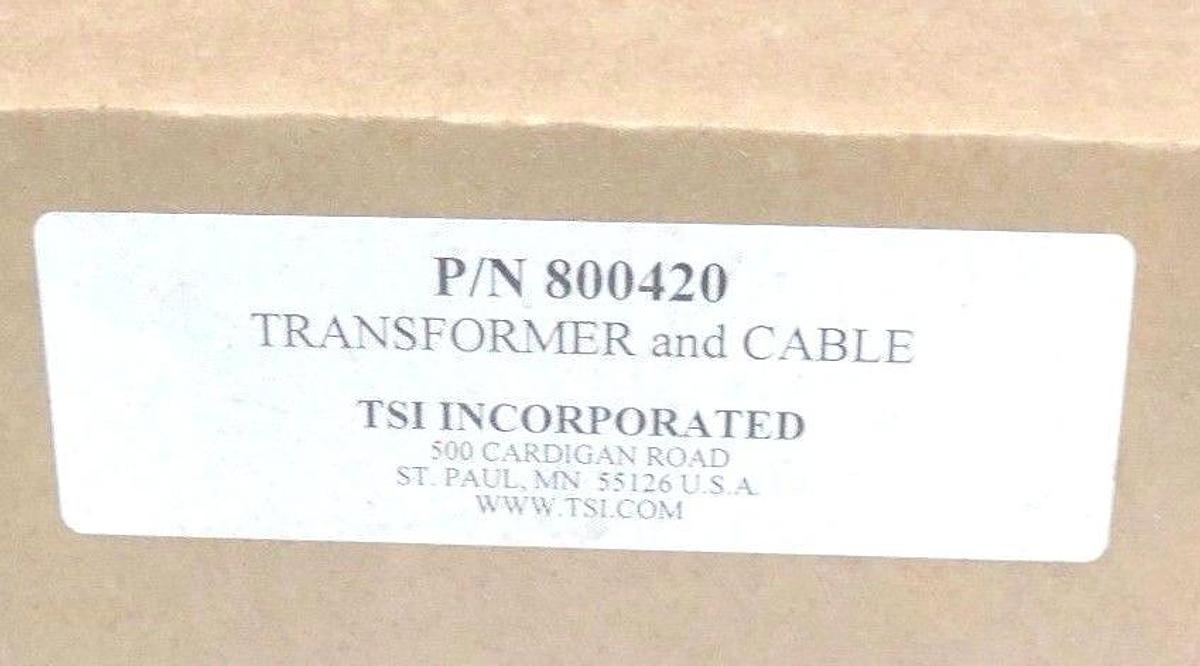 Used NIB TSI 800420 TRANSFORMER AND 800414 CABLE 25'
