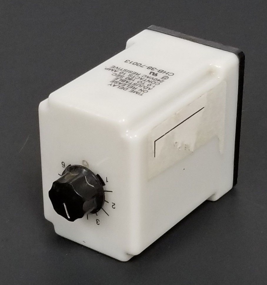 Used POTTER & BRUMFIELD CHB-38-70013 TIME DELAY RELAY 120VAC 1-6SEC 11-PIN