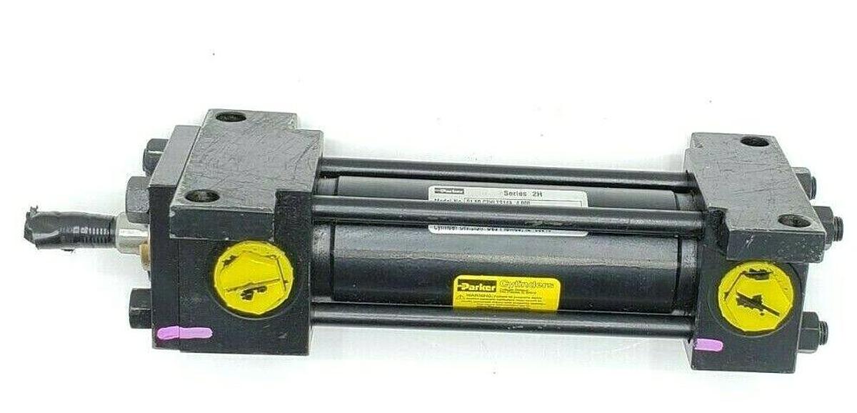 Used PARKER 01.50 C2HLTS14A 4.000 SERIES 2H PNEUMATIC CYLINDER 3000PSI 1.5" X 4"