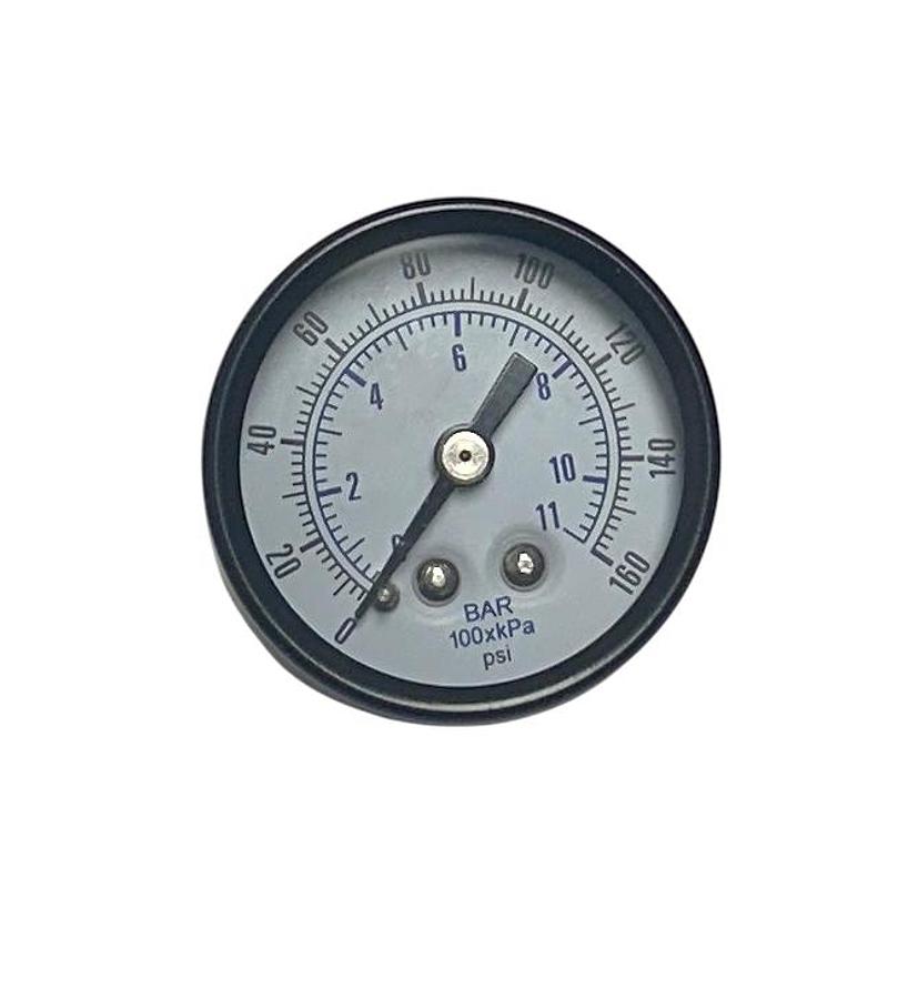 Used 2 WATTS 274Z160S OEM PRESSURE GAUGES 0-160PSI NSMP