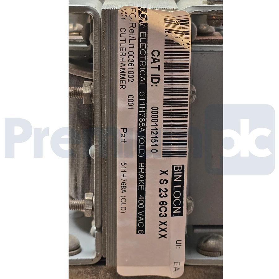 Used Eaton Cutler Hammer 511H993-8 Type S 5-1/2" Magnetic Shoe Brake 35lb-ft 440V