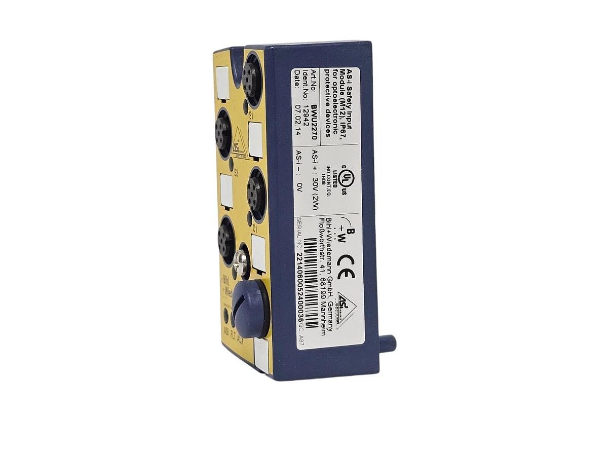 BIHL & WIEDEMANN BWU2270 SAFETY INPUT MODULE IDENT. NO: 12942