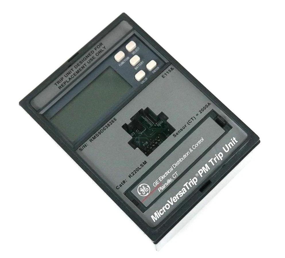 NEW GENERAL ELECTRIC K220LSMR MICROVERSATRIP PM TRIP UNIT K220LSM, 2000A, E115&