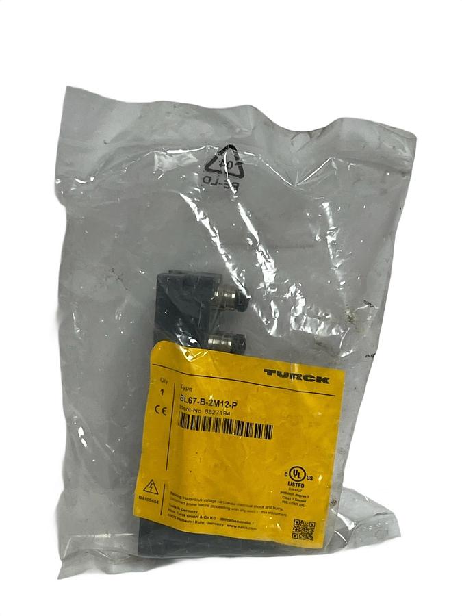Used Turck 6827194 BL67-B-2M12-P Passive Base Module 2x M12 , NSFS