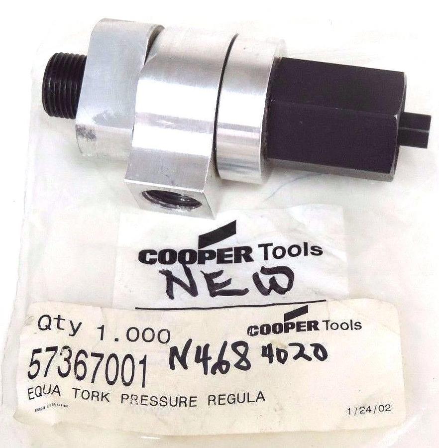 Used NEW COOPER TOOLS 57367001 EQUA TORK PRESSURE REGULATOR