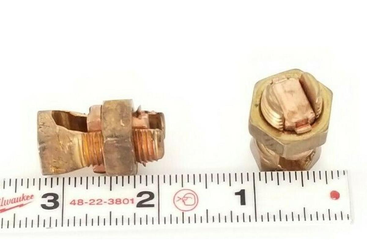 Used NEW THOMAS & BETTS PUC S-3 & PUC S-2 BRASS SPLIT BOLT CONNECTORS