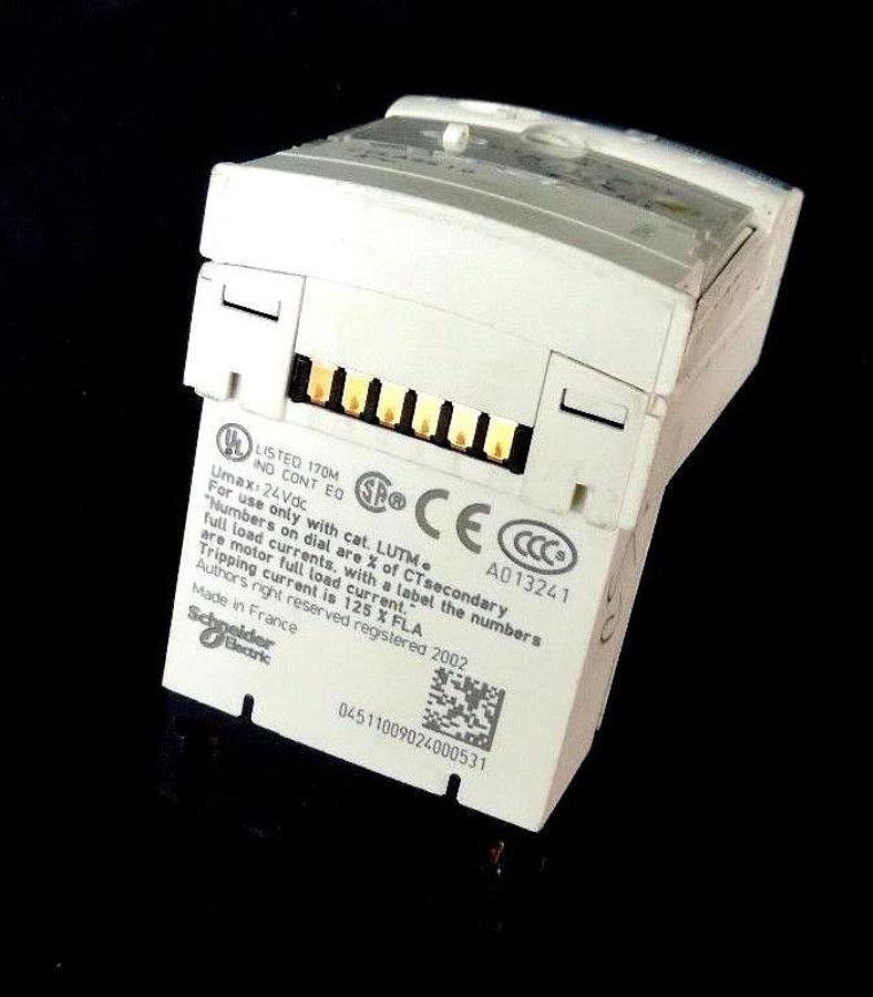 Used TELEMECANIQUE LUCBT1BL CONTROL UNIT 0.35-1.05AMP 24VDC 3PHASE