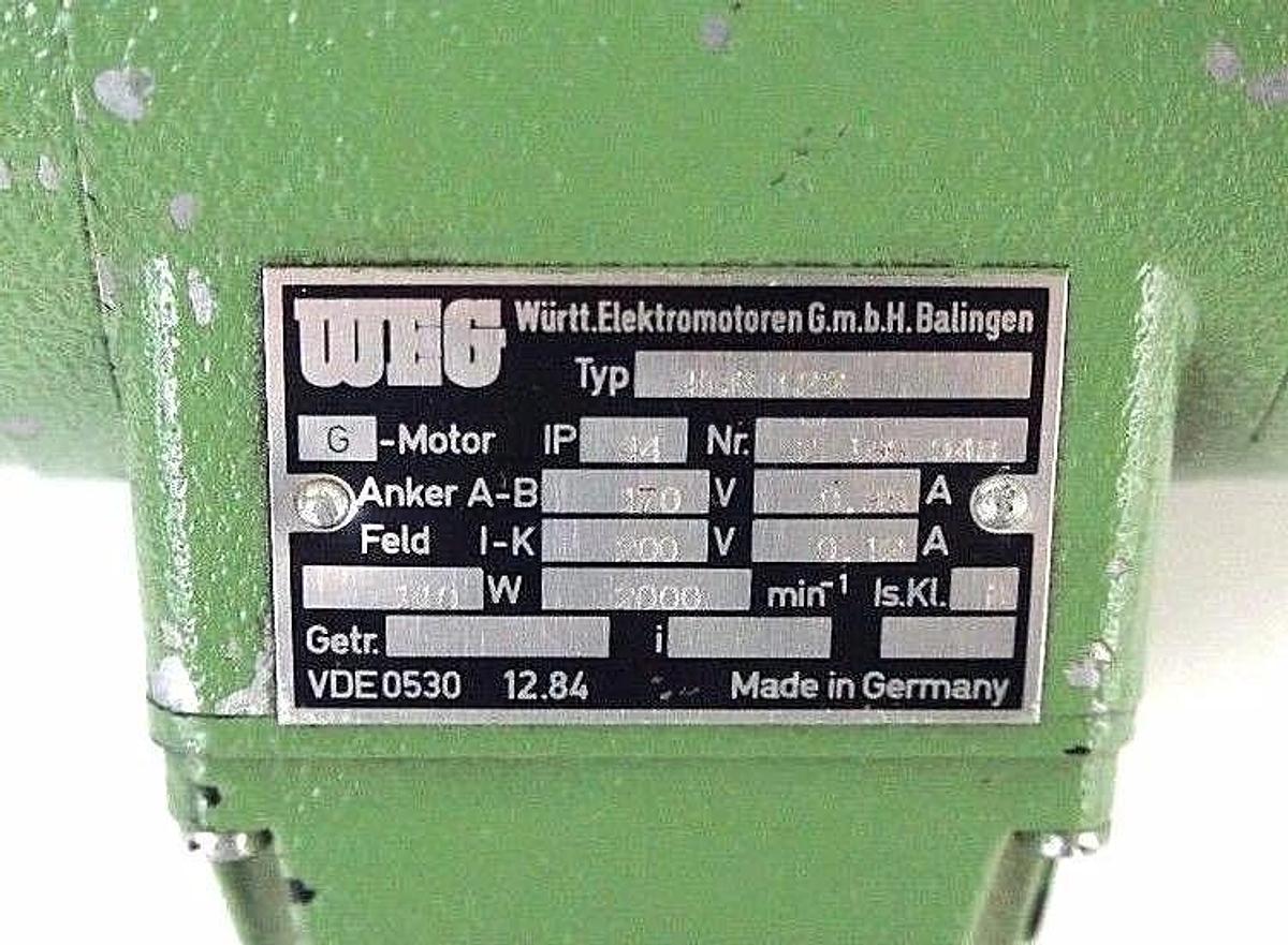 Used WEG KGR622 G-MOTOR KGR-622 44IP NR. 2-186-948, VDE0530, 12.84, 110W