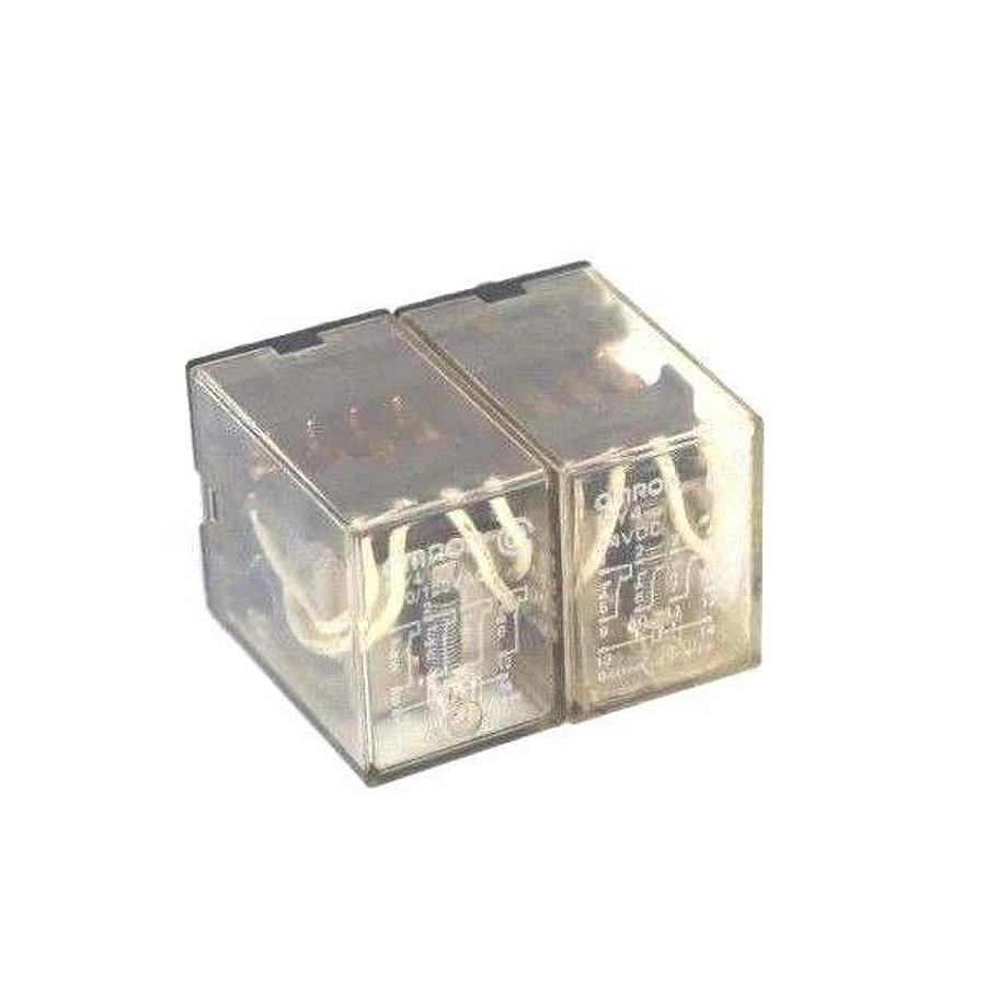Used LOT OF 2 OMRON MY4 RELAYS MY4-110/120VAC, MY424VDC