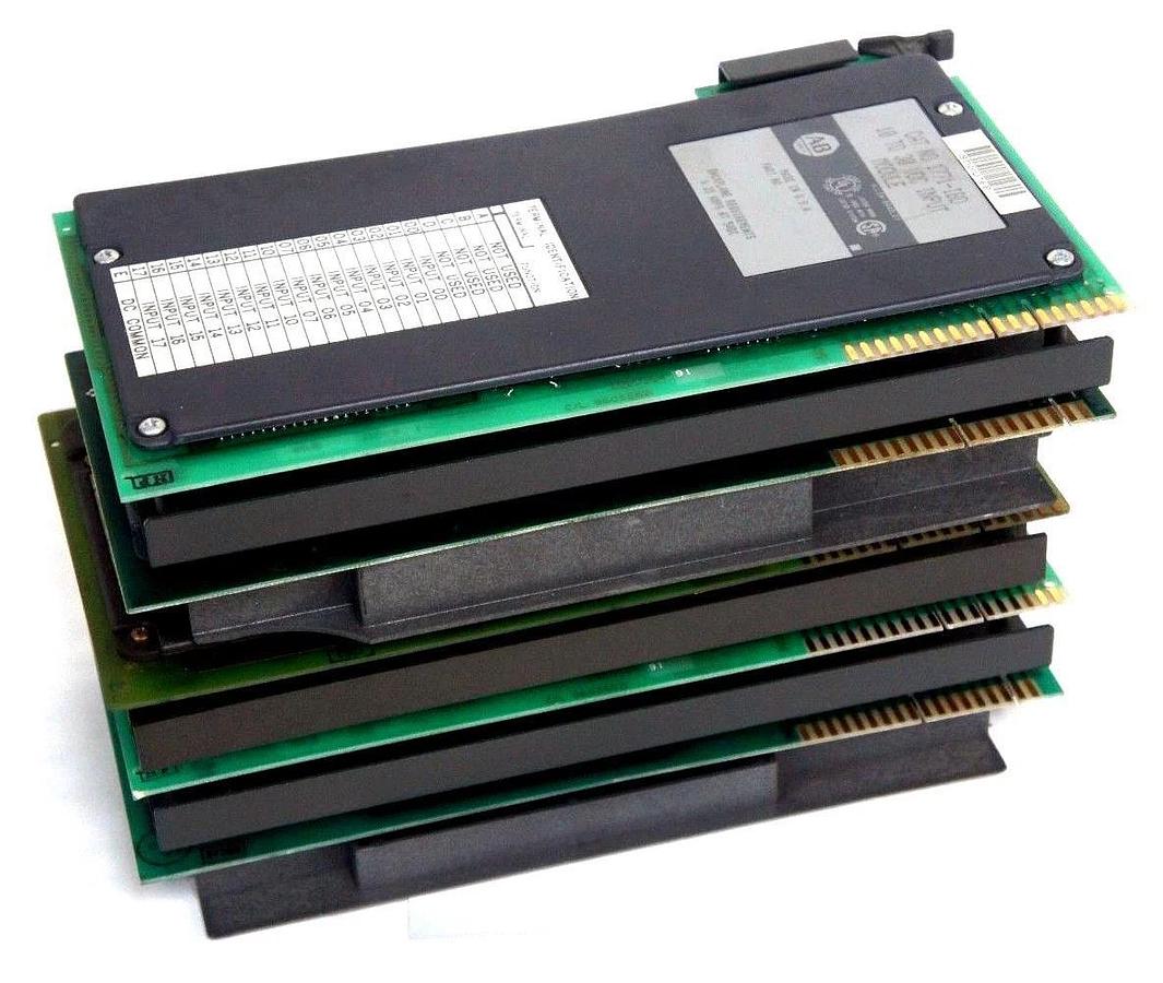 Used LOT OF 5 ALLEN BRADLEY MODULES 1771-OBD/B, 1771-OB, 1771-IBD