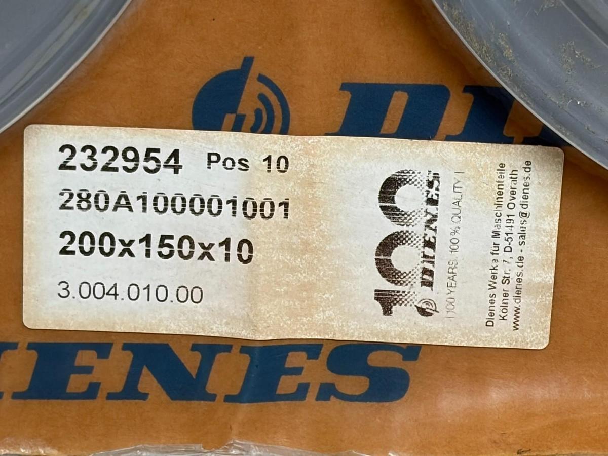 New Dienes 200x150x10 Circular Slitting Knife Blade 232954 Lot of 6