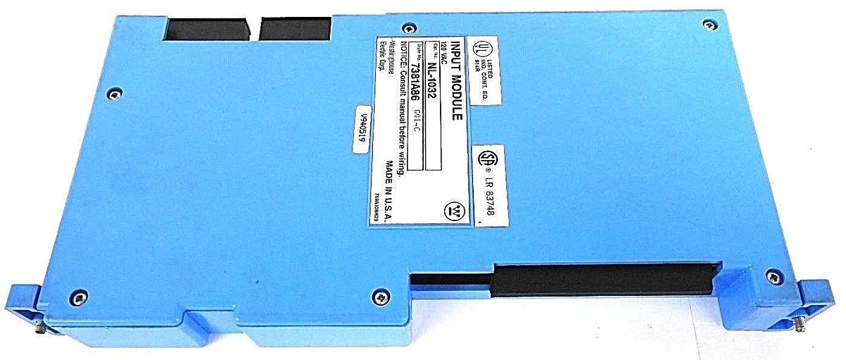 Used WESTINGHOUSE NL-1032 INPUT MODULE STYLE: 7381A86 G01-C, 120VAC - REPAIRED
