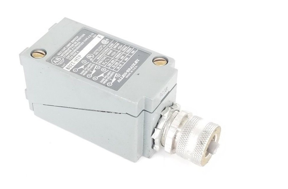 Used ALLEN BRADLEY 802T-HTP SER. F LIMIT SWITCH 802THTP