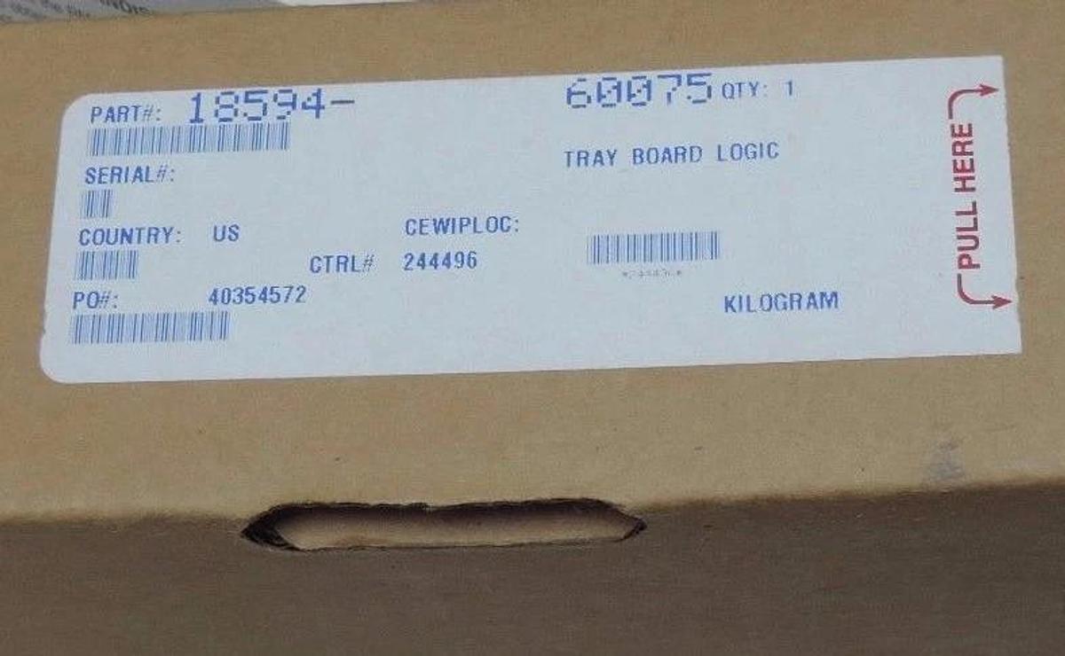 Used FACTORY SEALED HEWLETT PACKARD 18594-60075 TRAY BOARD LOGIC 1859460075