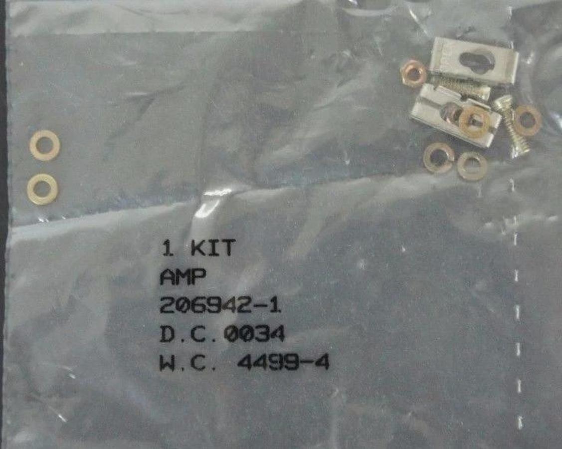 Used LOT OF 15 NEW TYCO 206942-1 LATCH CLIP ASSEMBLY SLIDE STAINLESS STEEL