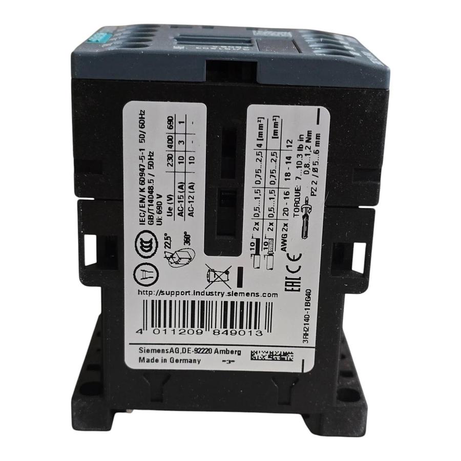 Siemens 3RH2140-1BG40 SIRIUS Contactor Relay 4 NO 125V DC Coil Size S00 NSMP 662643906844