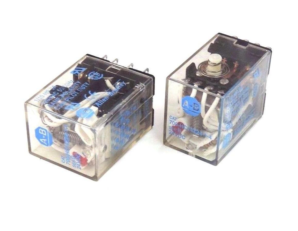 Used LOT OF 2 ALLEN BRADLEY 700-HC14Z24-1-4 RELAYS 700HC14Z2414, SER. B, 24VDC