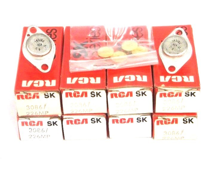 LOT OF 8 NEW RCA 3086 / 226MP SK3086 TRANSISTORS SK SERIES