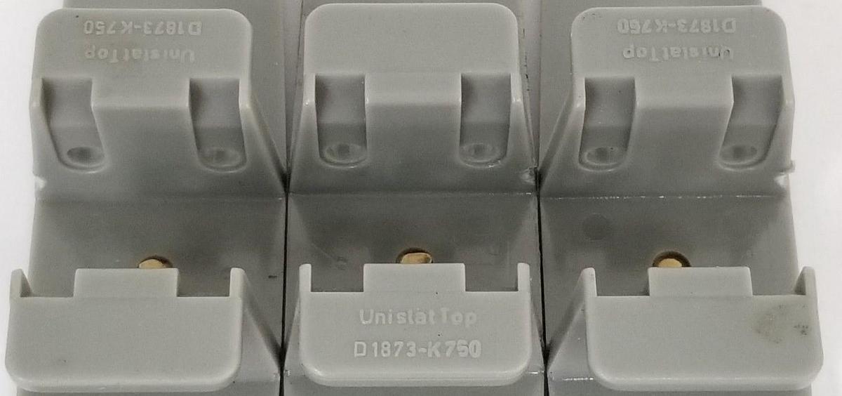 Used LOT OF 3 UNISIAT TOP D1873-K750 TABLE TOP LINKS GRAY