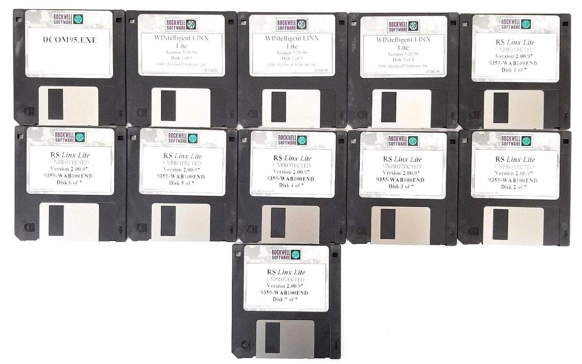 Used NEW ALLEN BRADLEY 9324RL0300END SOFTWARE