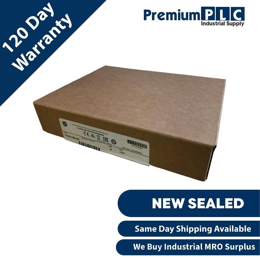 Used NEW SEALED ALLEN BRADLEY 1756-OB16E /A ControlLogix 16P D/O MODULE FW 3.004