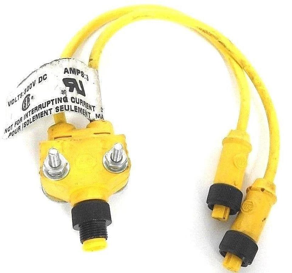 Used ALLEN BRADLEY 879D-F4ACDM-0M3 PHOTOSWITCH V CABLE SER A, 300V, 3A, 879DF4ACDM0M3