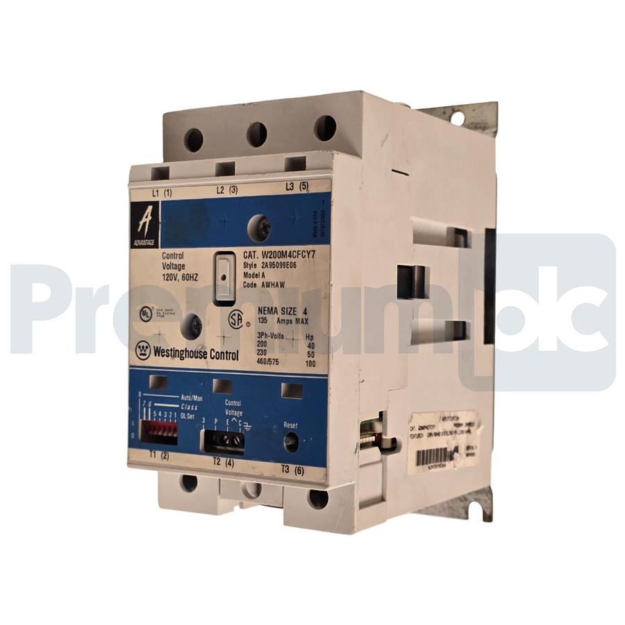 Used WESTINGHOUSE C-H W200M4CFCY7 - W200M4CFC NEMA SZ 4 ADVANTAGE STARTER 135A/120V
