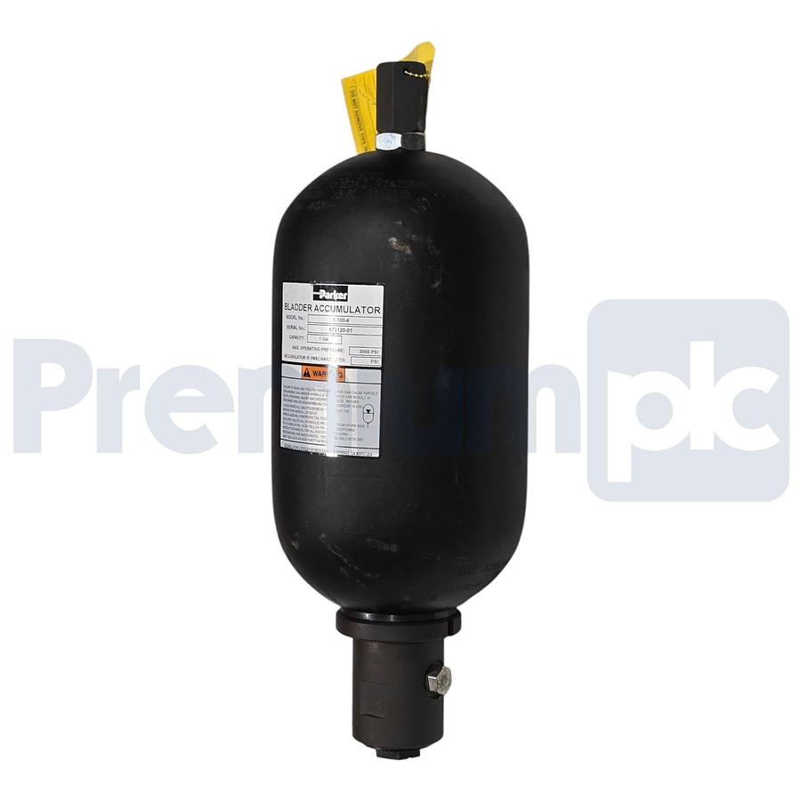 Parker Hannifin 1-100-6 | 11006 Bladder Accumulator 1 Gallon 3000 PSI NSNP