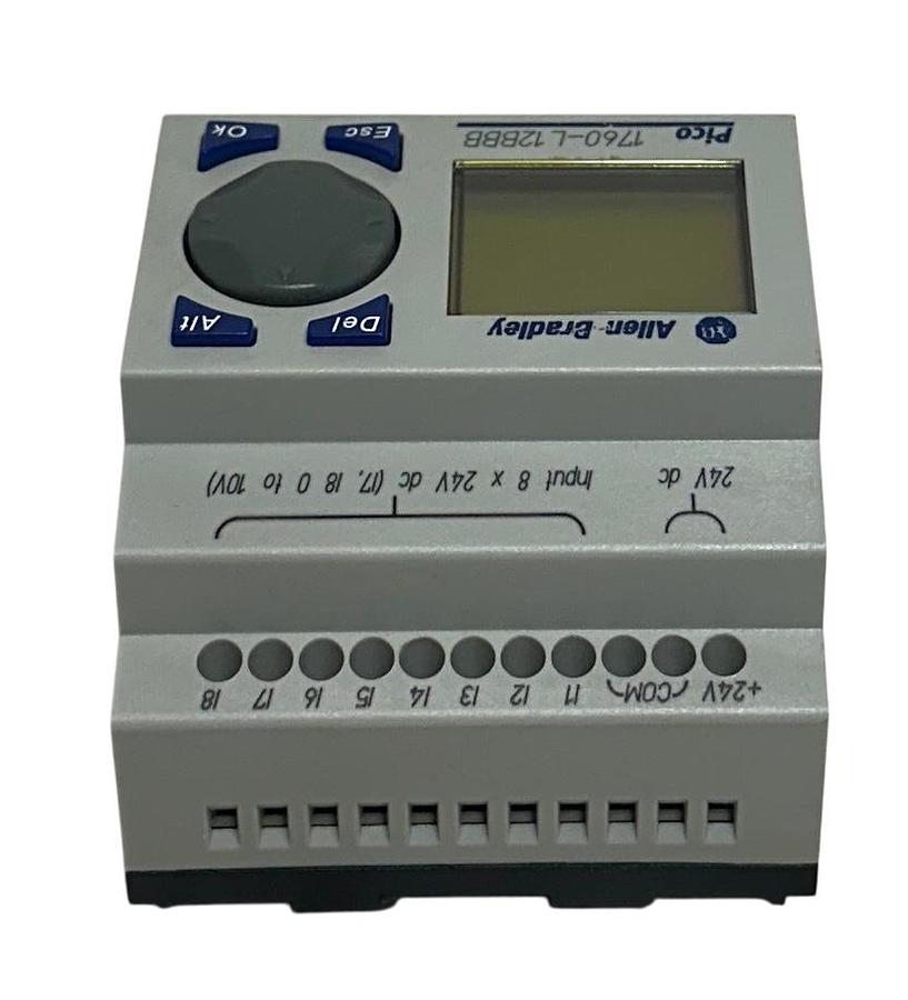 Used ALLEN BRADLEY 1760-L12BBB /B Pico DC CONTROLLER 24VDC Rev. D 2W 1760L12BBB USNP