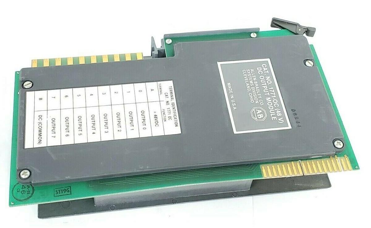 Used ALLEN BRADLEY 1771-OC DC OUTPUT MODULE 1771OC, 48V