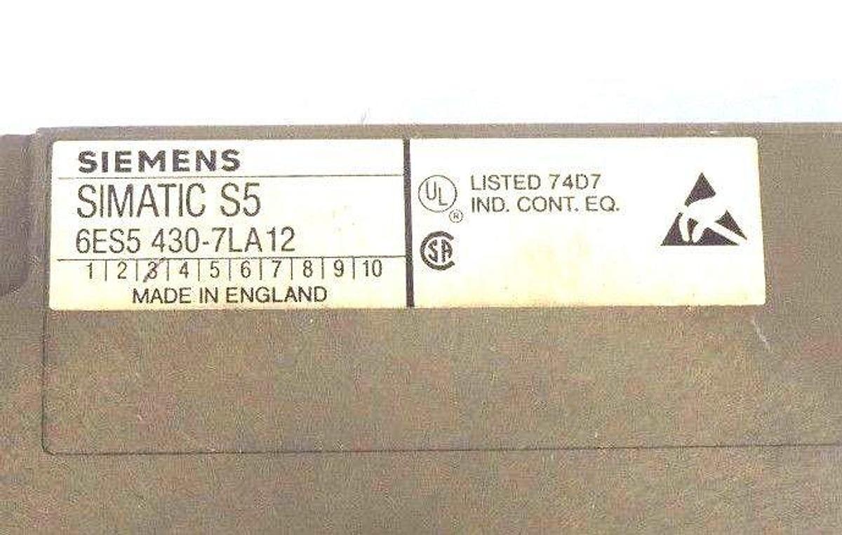 Used SIEMENS SIMATIC S5 6ES5 430-7LA12 OUTPUT MODULE 6ES54307LA12