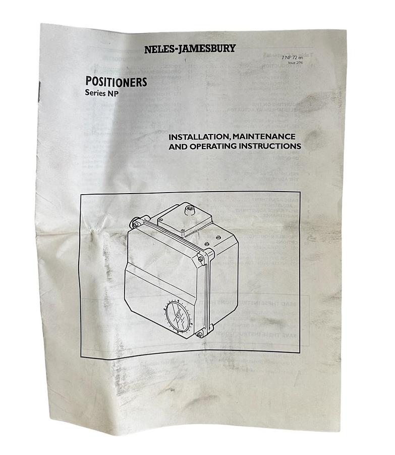 Used NEW NELES-JAMESBURY NP726D/J30 / NP726DJ30 NP SERIES PNEUMATIC POSITIONER NSMP