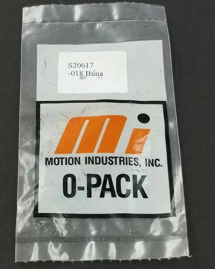 Used NEW BAG OF 10 MOTION INDUSTRIES 018 BUNA O-RINGS S20617 3/4" ID 7/8" OD 1/16" W