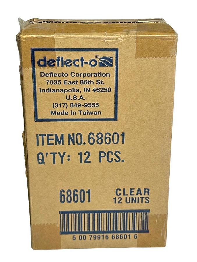 Used 12 NEW DEFLECT-O 68601 CLEAR 4''x6'' WALL SIGN HOLDERS NOS